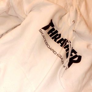 Thrasher White Hoodie